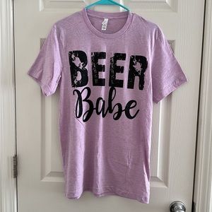 Beer Babe Purple Graphic Tee